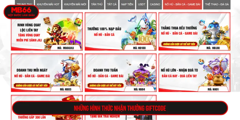 Giftcode MB66 dành cho mọi thành viên tại nhà cái