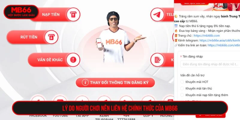 Liên hệ MB66 giúp người chơi rút ngắn thời gian xử lý vấn đề