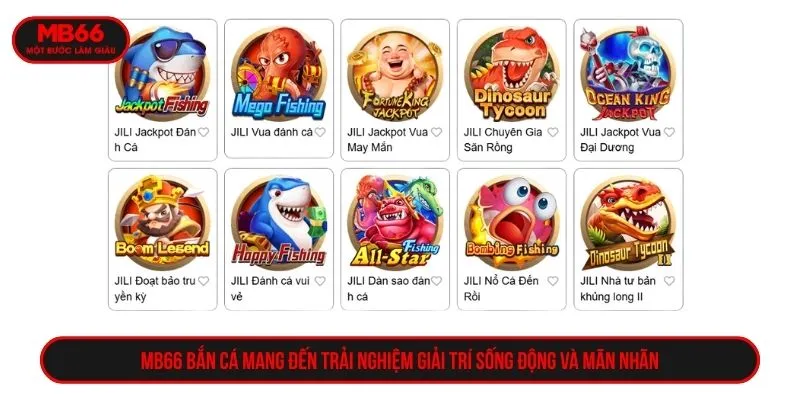 MB66 Bắn Cá mang đến trải nghiệm giải trí sống động và mãn nhãn