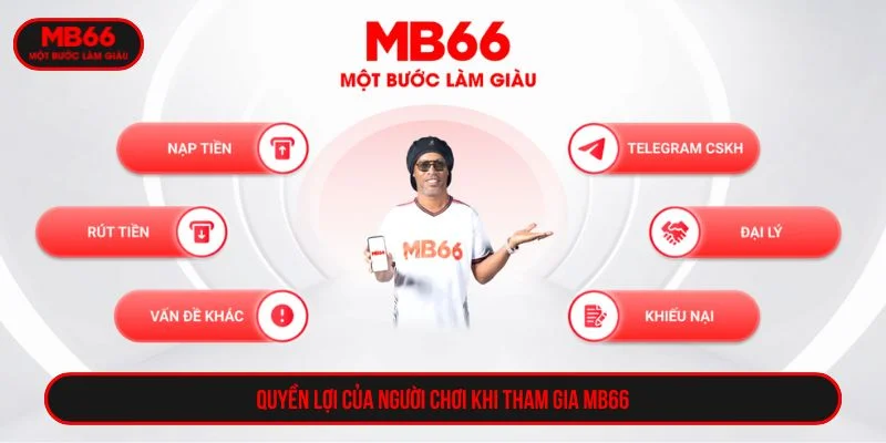 Người chơi có quyền truy cập toàn bộ dịch vụ tại MB66