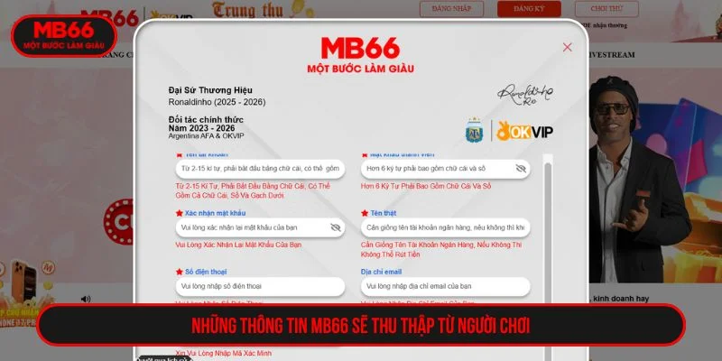 Nhà cái thu thập những thông tin theo đúng chính sách bảo mật