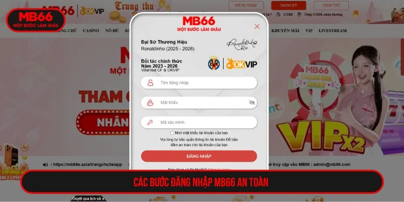 Hướng dẫn đăng nhập MB66 an toàn